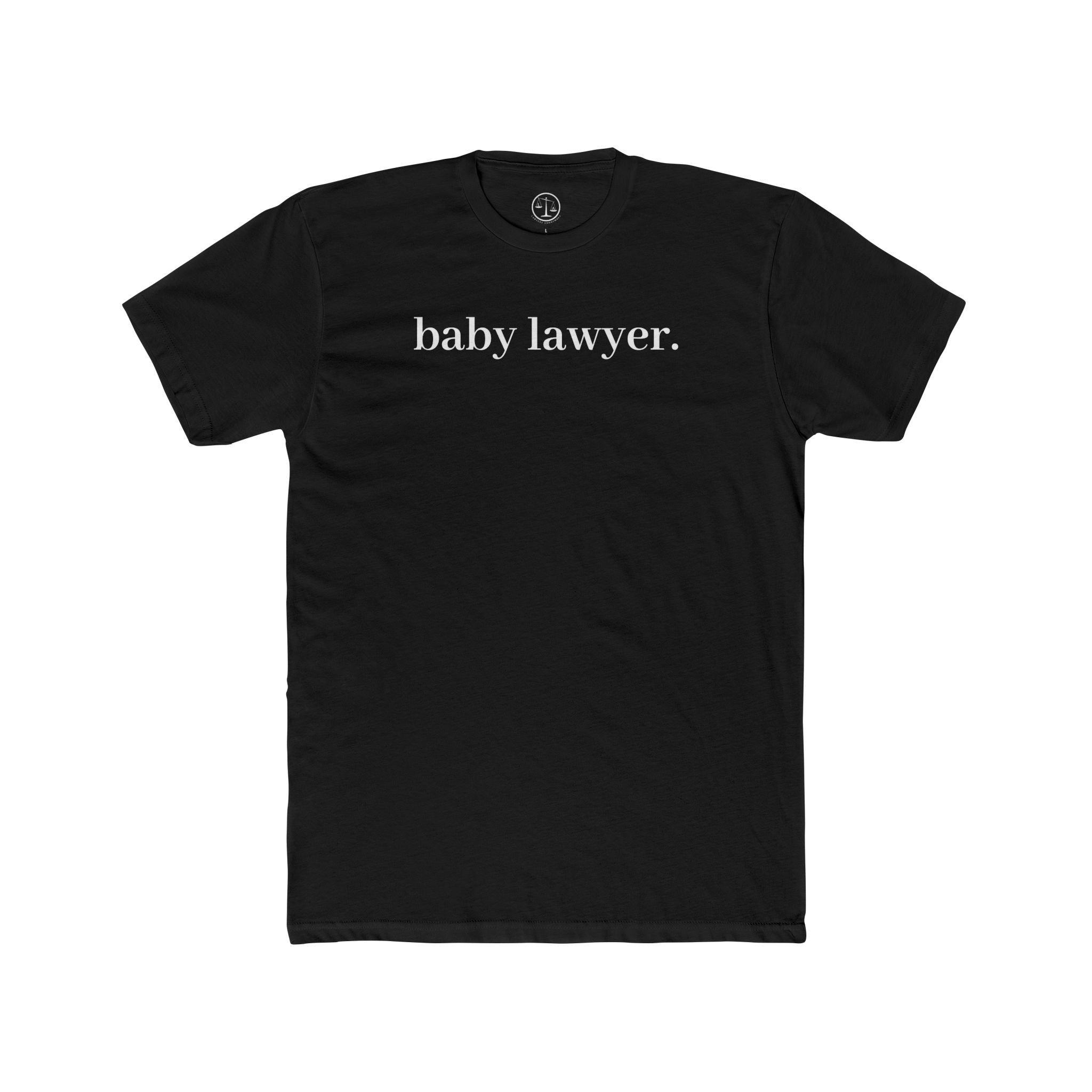 Baby Lawyer Tee — Minimalist Baby Announcement T-Shirt
