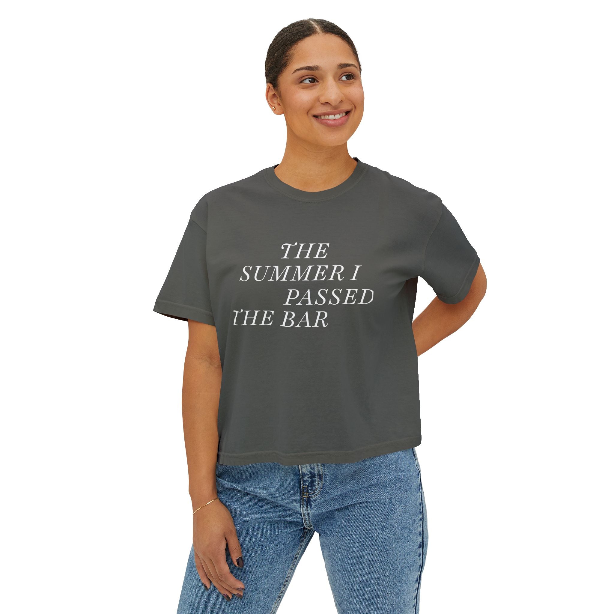 Cottagecore Boxy Tee: The Summer I passed the Bar