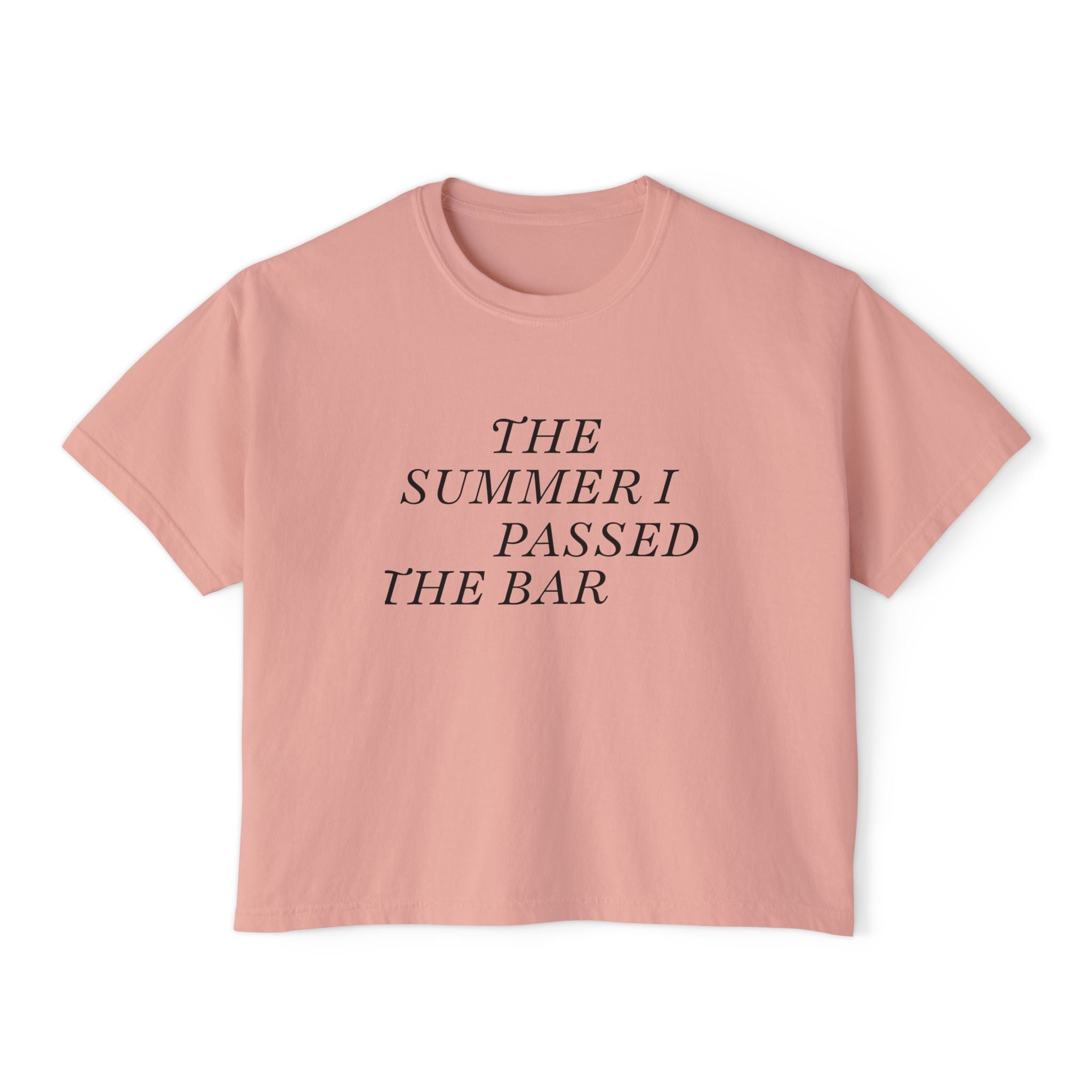 Cottagecore Boxy Tee: The Summer I passed the Bar
