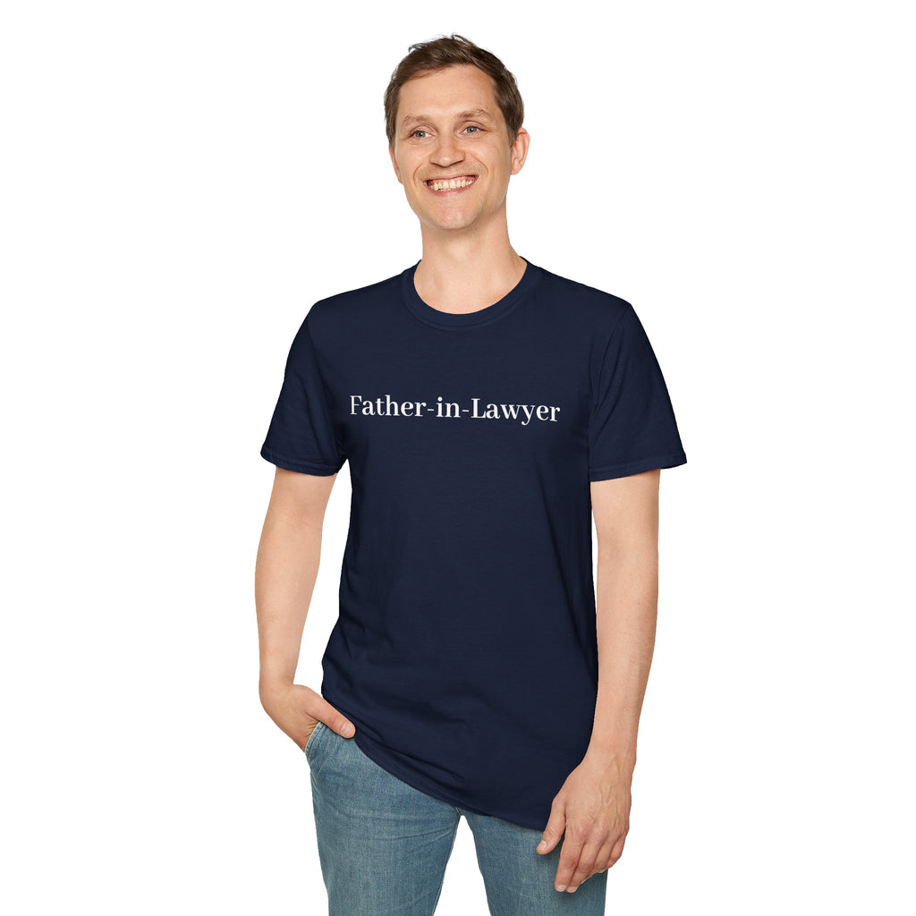 Father-in-Law T-Shirt — Minimalist Wedding Gift Tee for New In-Laws