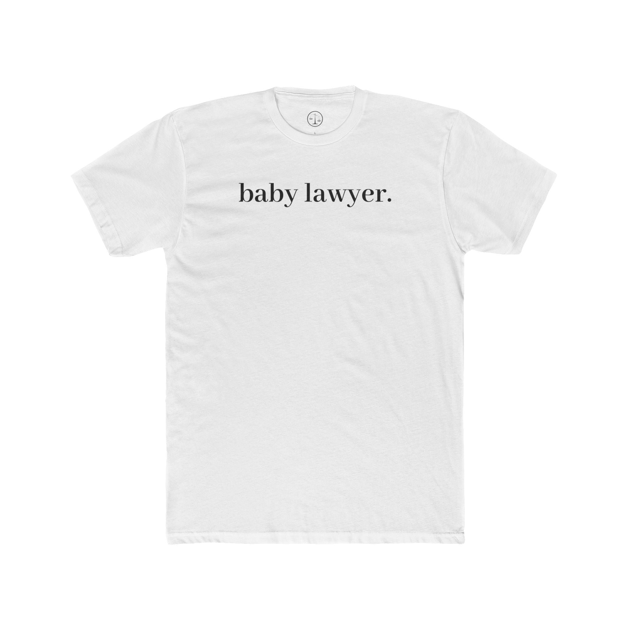 Baby Lawyer Tee — Minimalist Baby Announcement T-Shirt