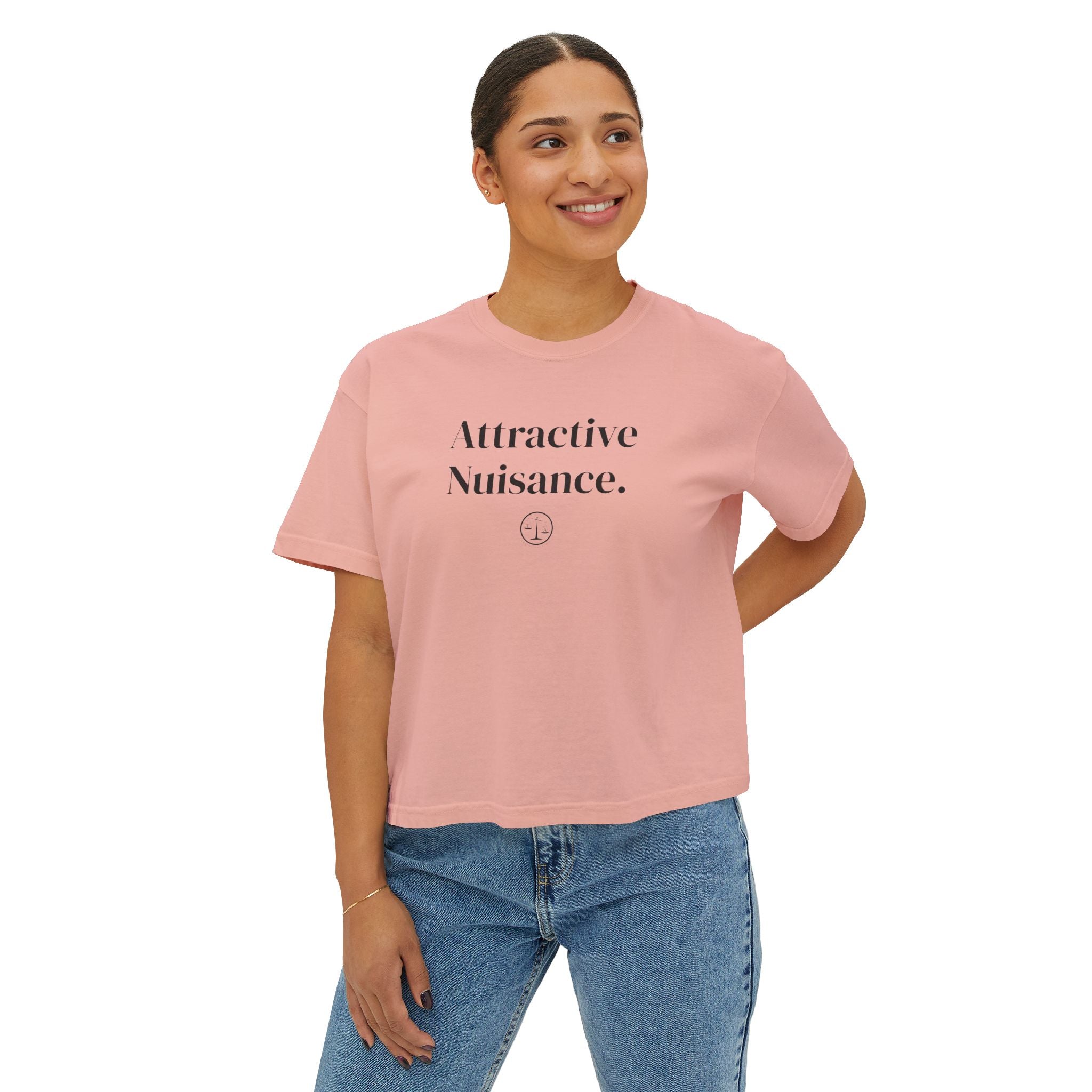 Women's Boxy Tee with Law-Themed Design, Perfect for Legal Professionals, Gifts for Lawyers, Casual Wear, Unique Graphic Tee, Lawyer [...]