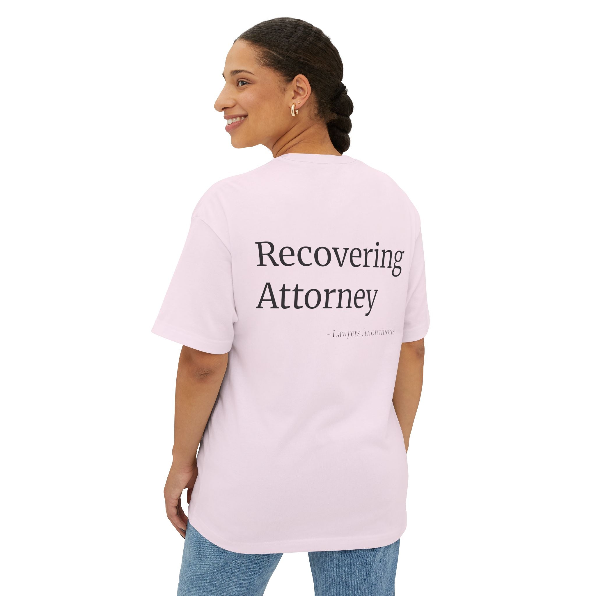 Recovering Attorney Unisex Oversized Tee
