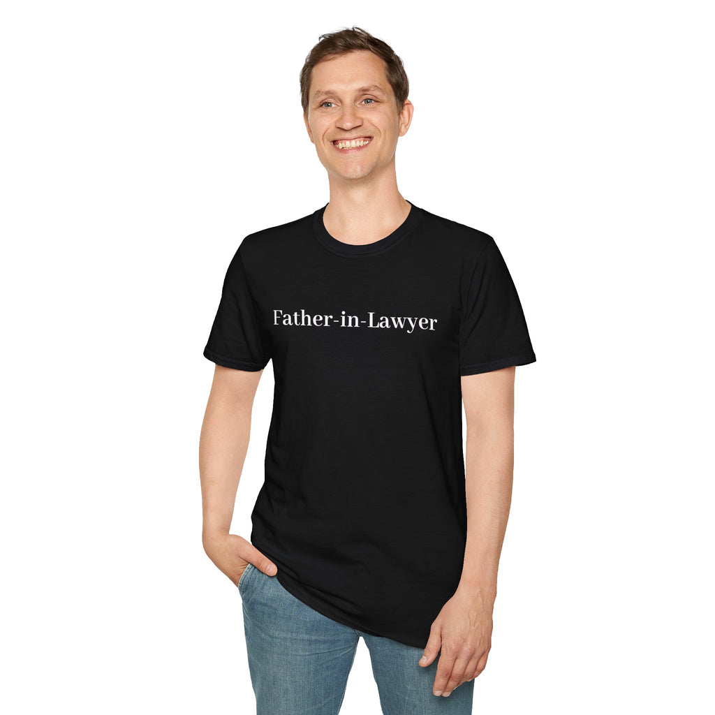 Father-in-Law T-Shirt — Minimalist Wedding Gift Tee for New In-Laws