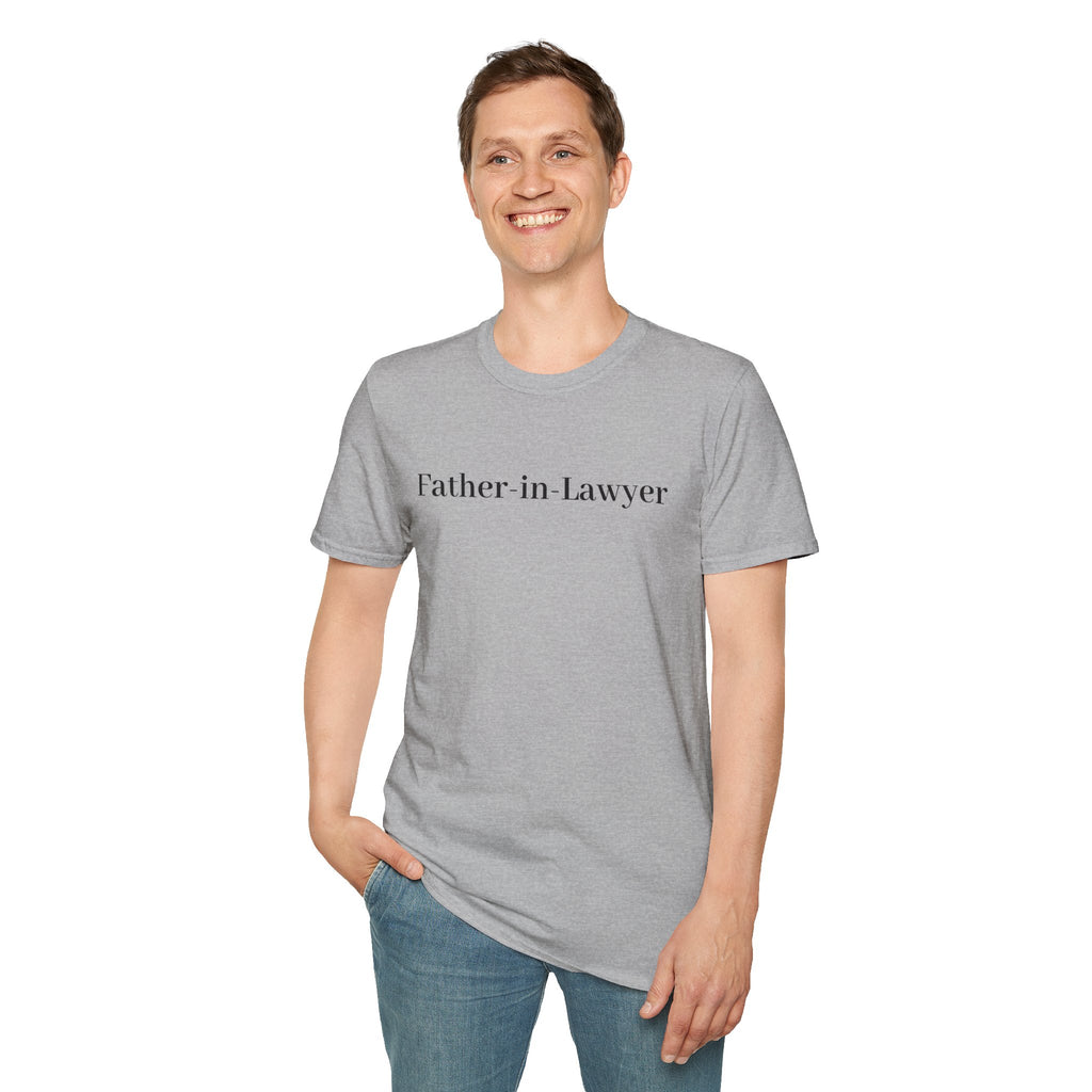 Father-in-Law T-Shirt — Minimalist Wedding Gift Tee for New In-Laws