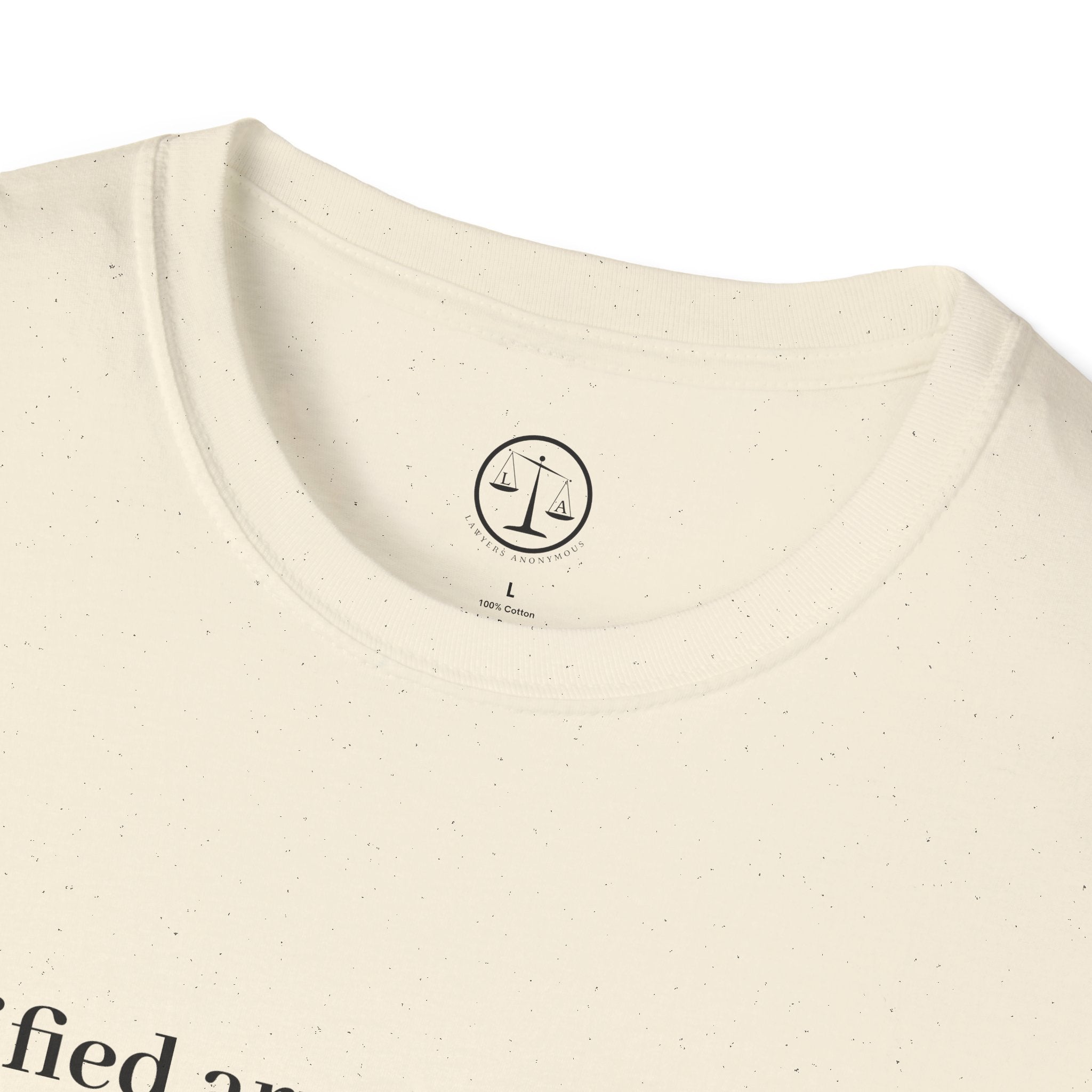 T-Shirt — “certified armchair lawyer.” Minimalist Funny Legal Enthusiast Tee