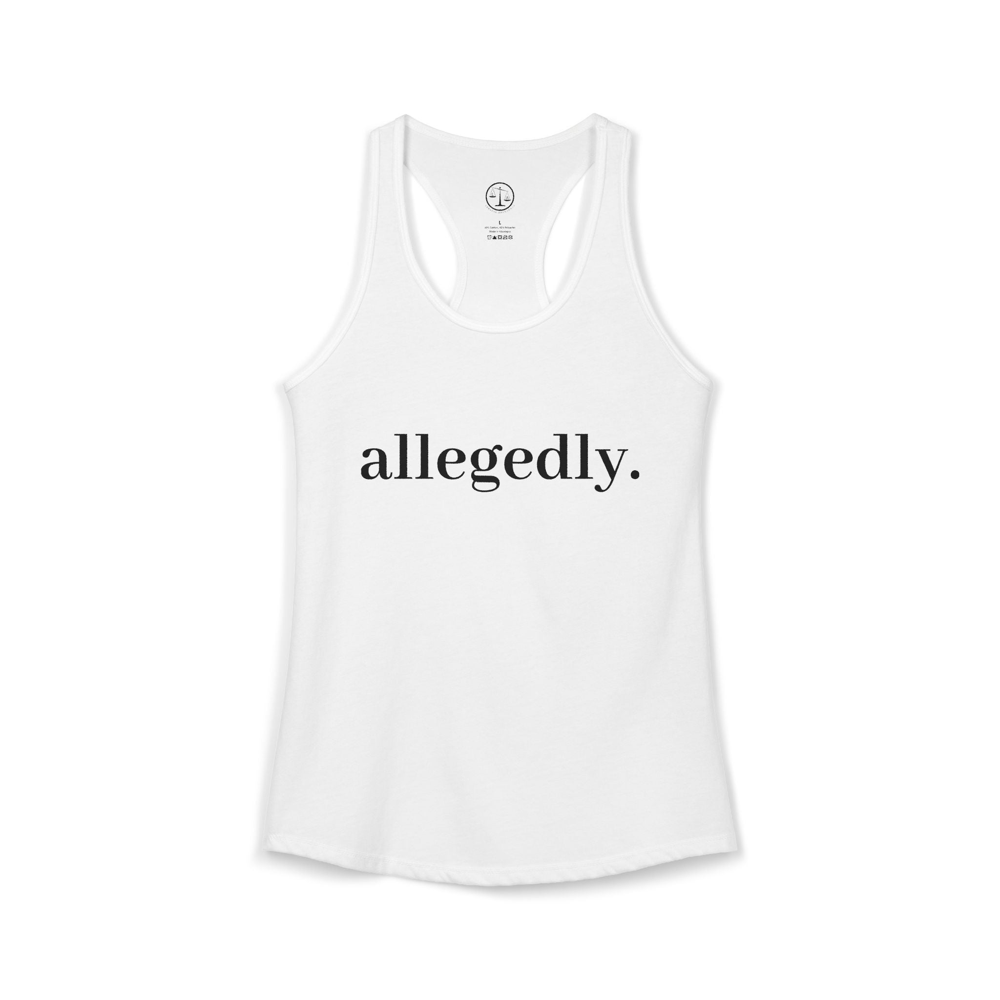 Allegedly Racerback Tank