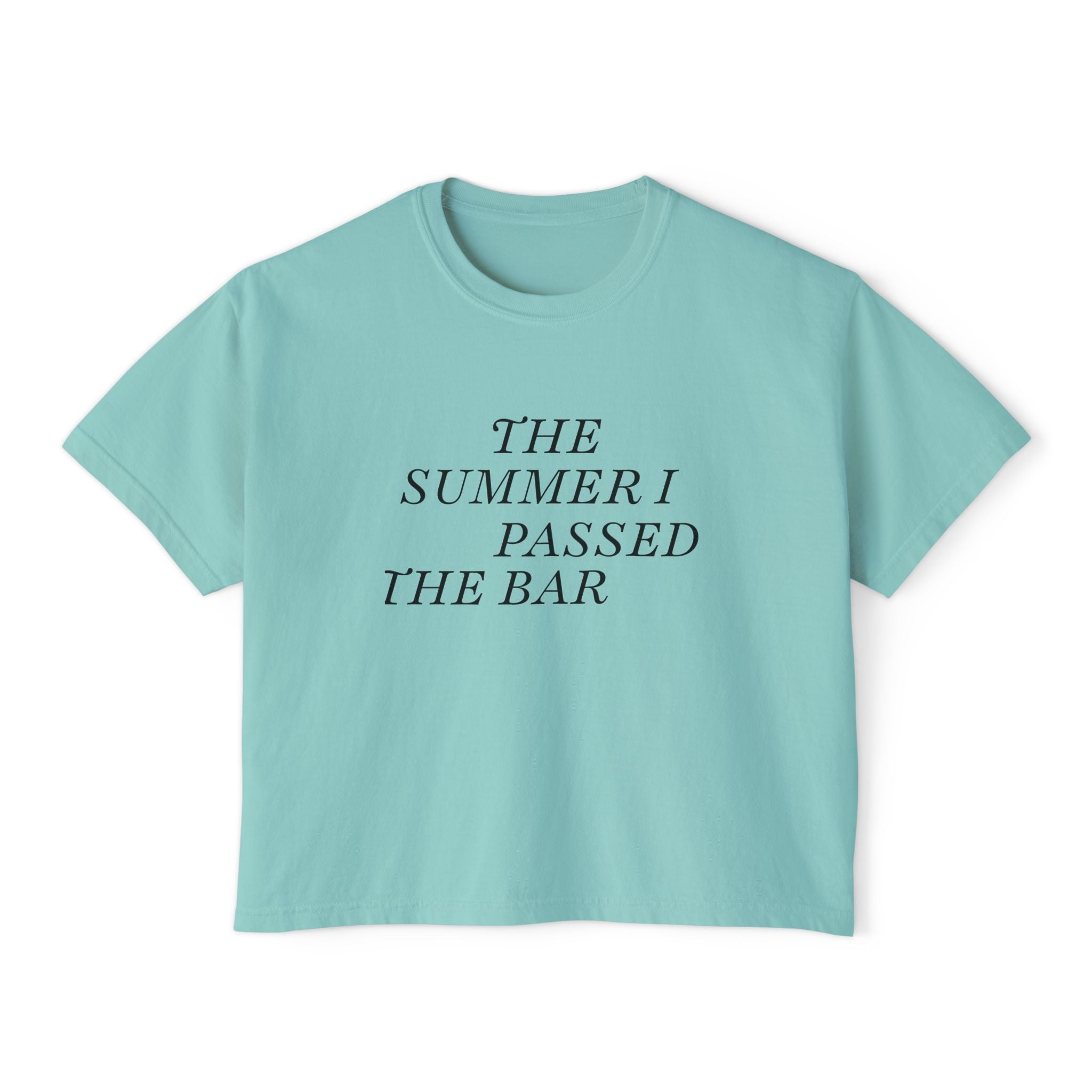 Cottagecore Boxy Tee: The Summer I passed the Bar