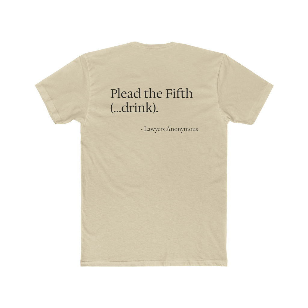 Legal Humor Unisex Crew Tee- Plead the fifth