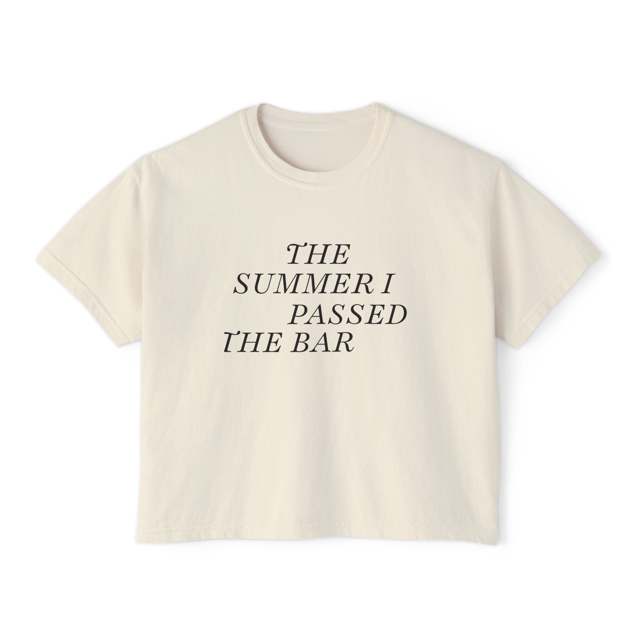 Cottagecore Boxy Tee: The Summer I passed the Bar