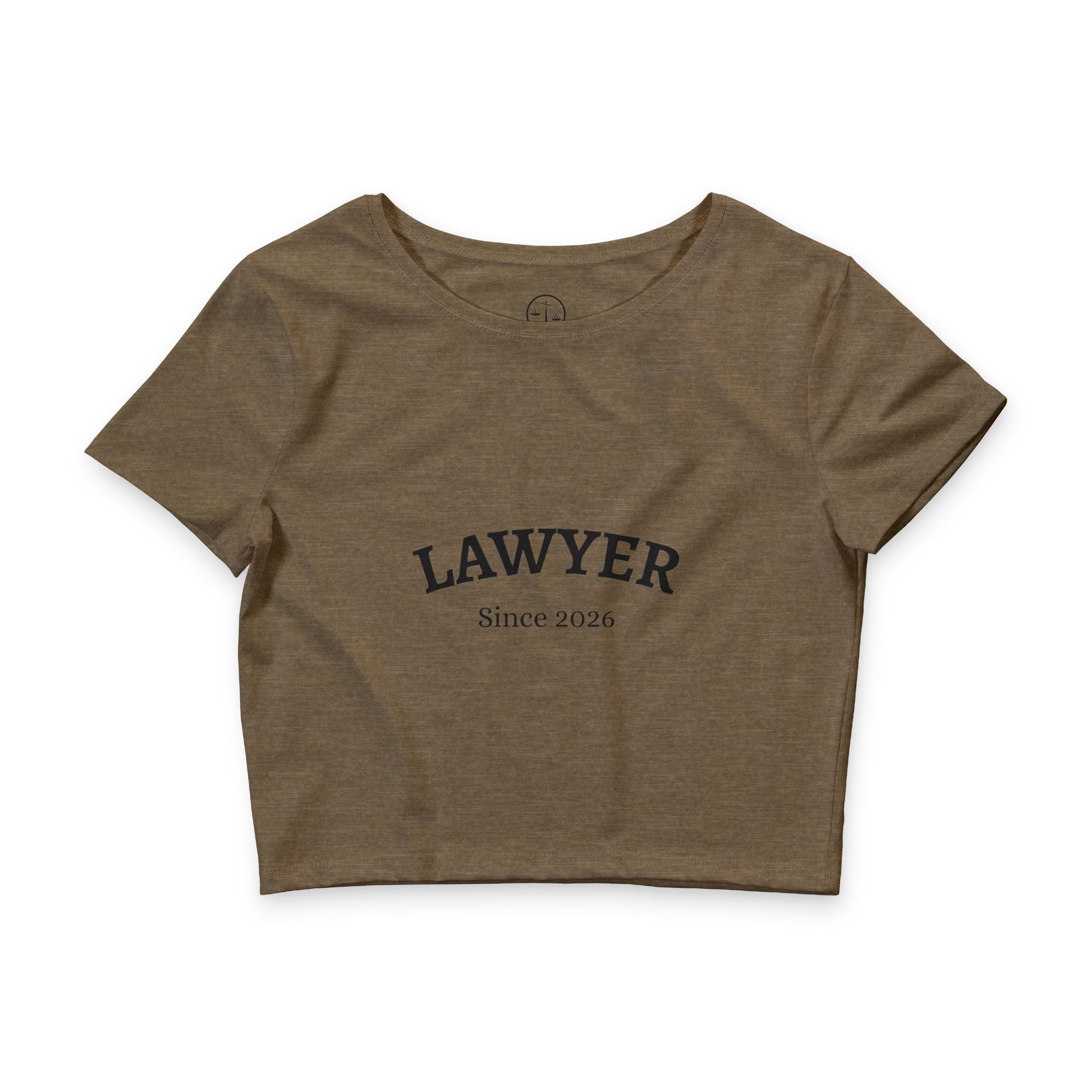 Lawyer Since 2025 Crop Tee, Law Student Gift, Legal Profession Apparel, Cute Lawyer Top, Legal Humor Shirt
