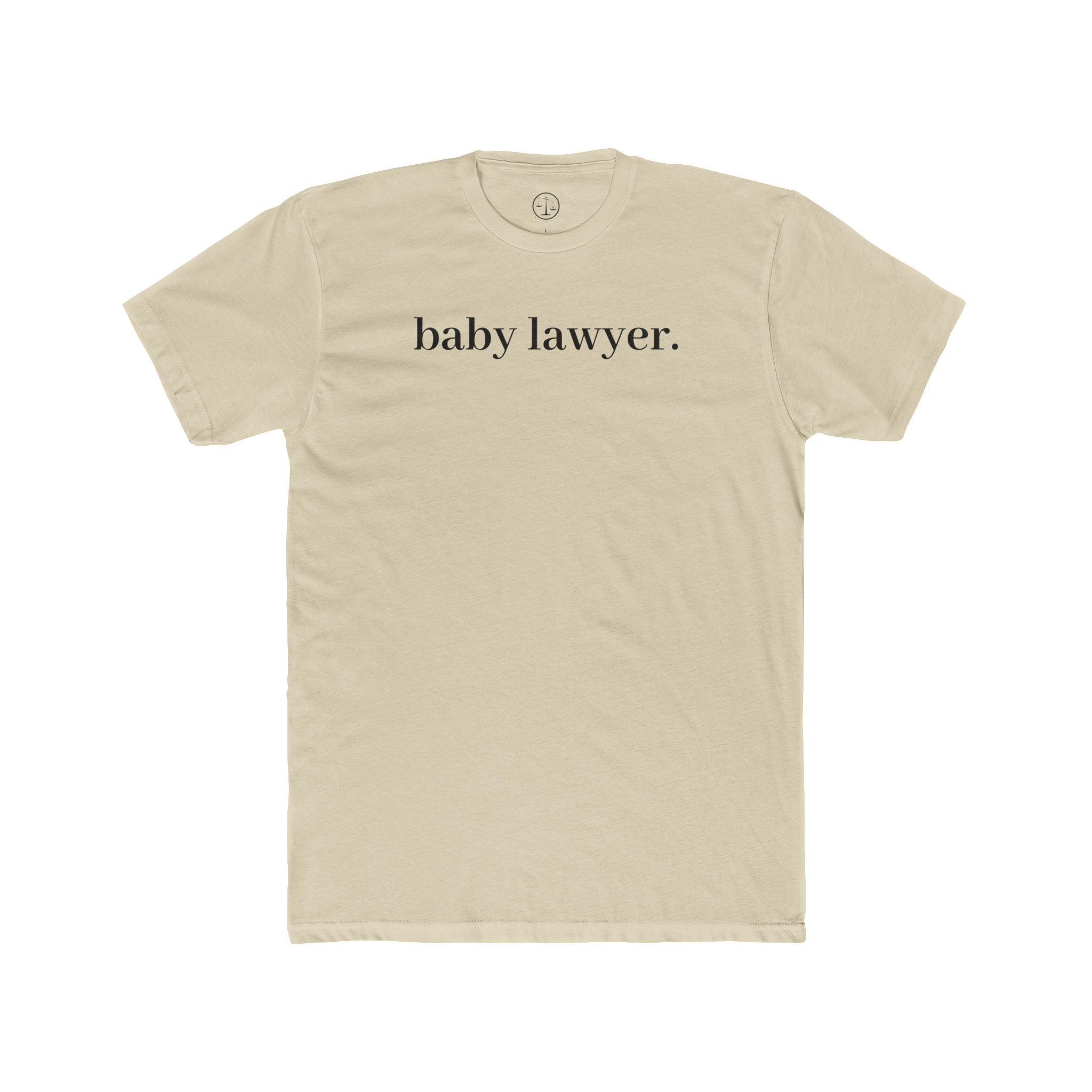 Baby Lawyer Tee — Minimalist Baby Announcement T-Shirt