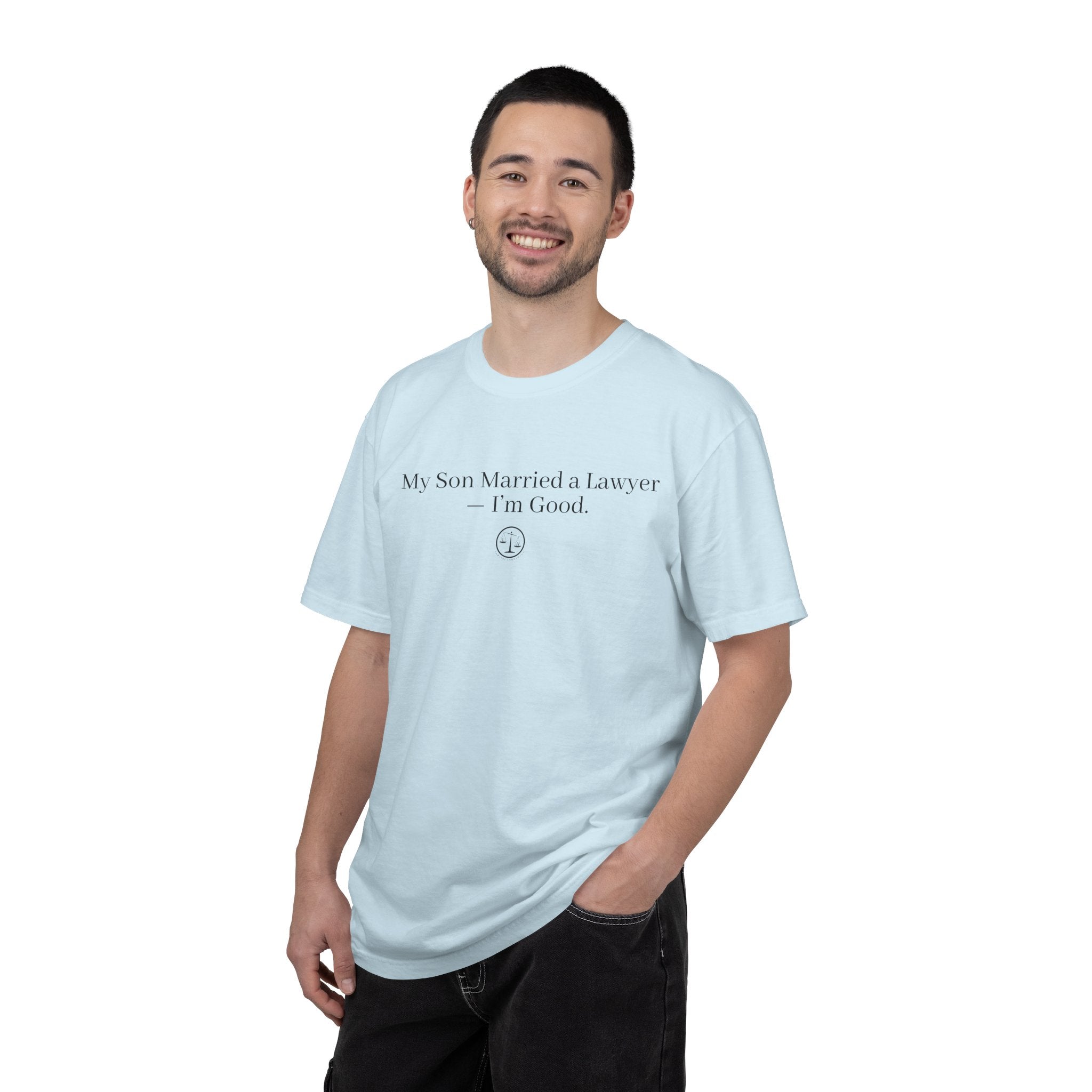 My Son Married a Lawyer T-Shirt — Funny Mom Gift, New In-Law Celebration Tee
