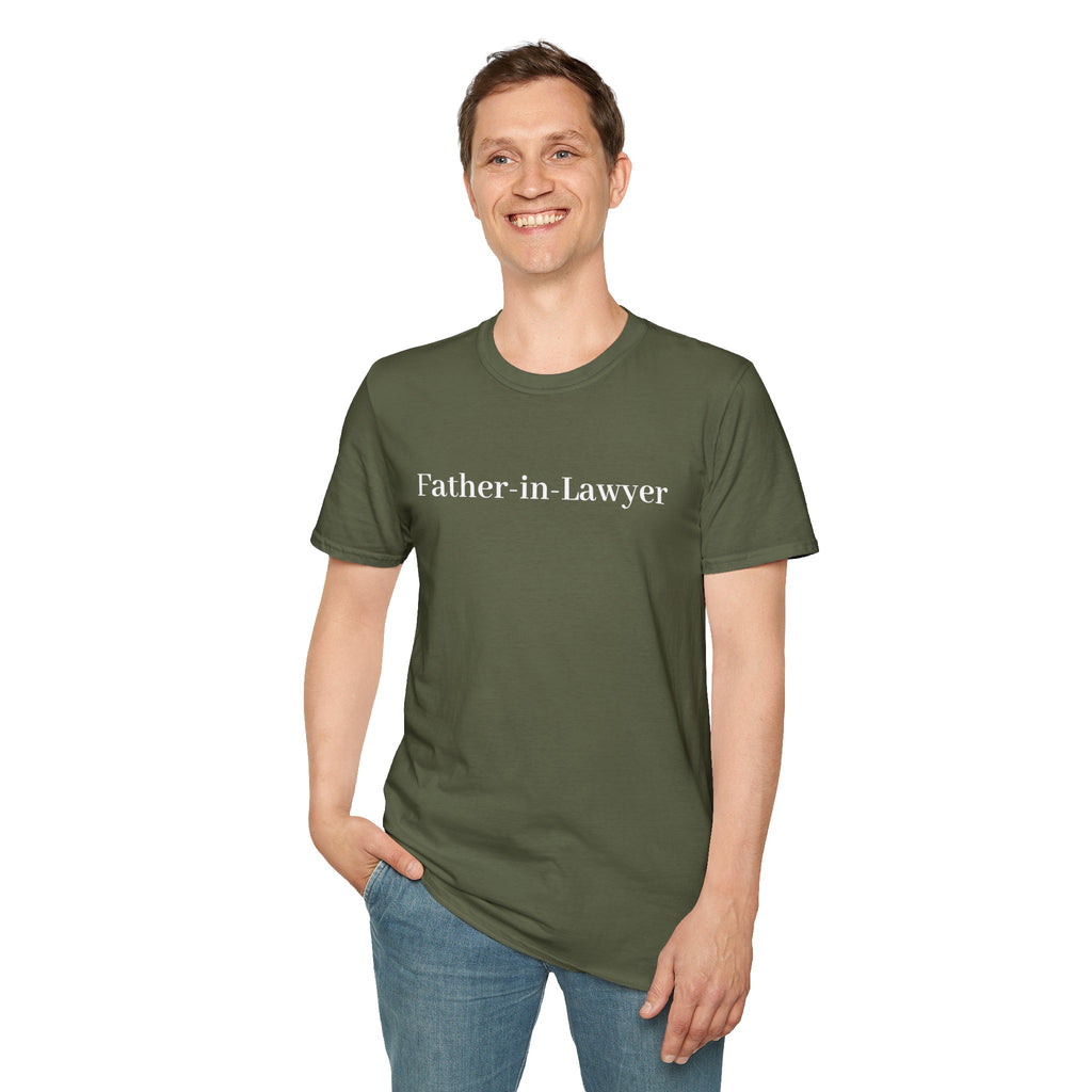 Father-in-Law T-Shirt — Minimalist Wedding Gift Tee for New In-Laws