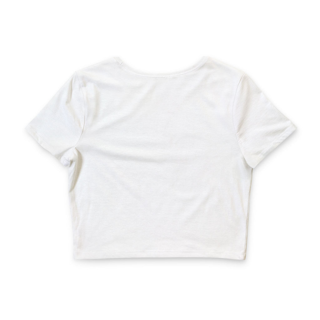 Baby Lawyer Crop Tee — Minimalist Feminine Law Graduate Shirt