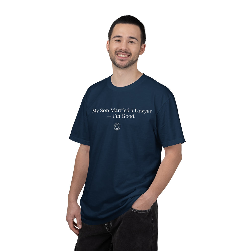 My Son Married a Lawyer T-Shirt — Funny Mom Gift, New In-Law Celebration Tee