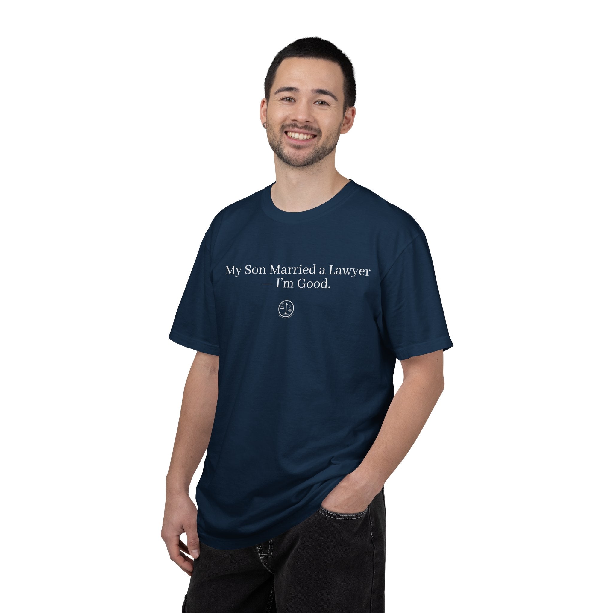 My Son Married a Lawyer T-Shirt — Funny Mom Gift, New In-Law Celebration Tee