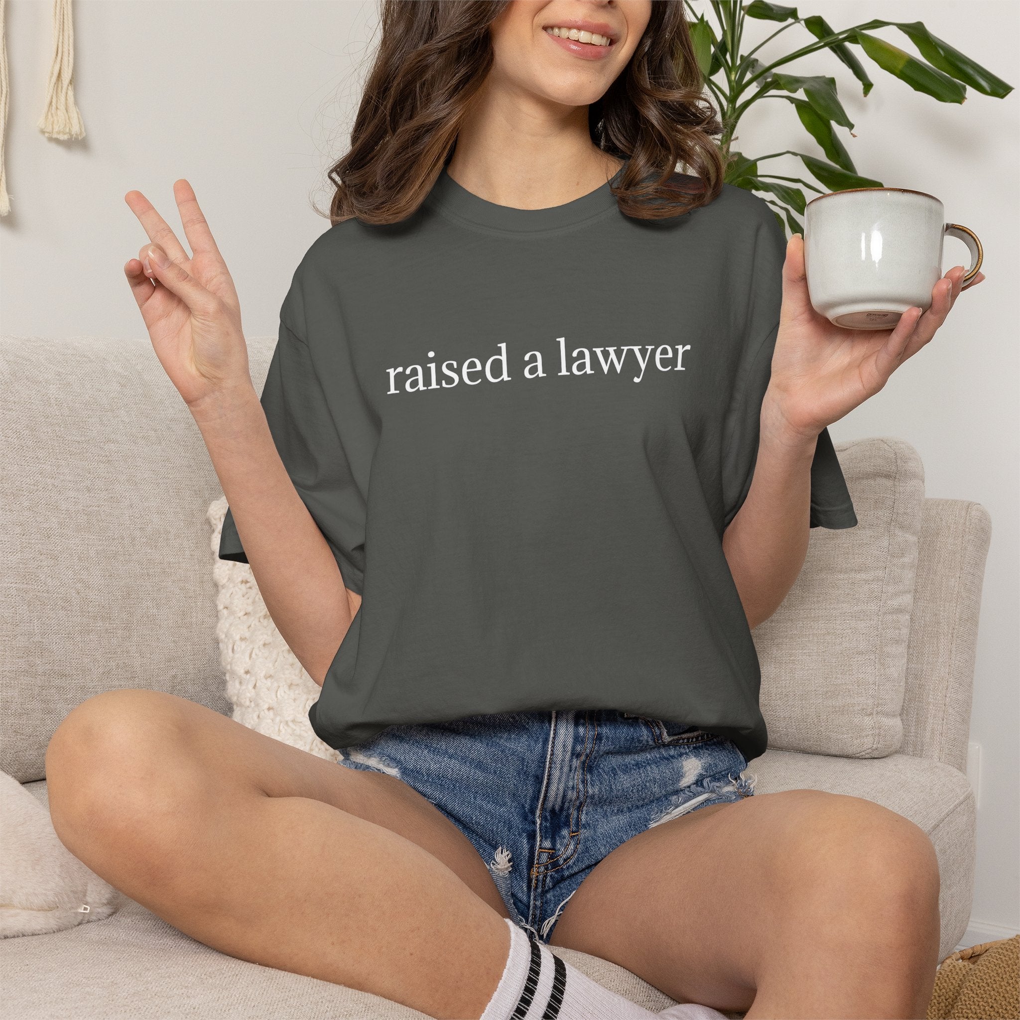Raised a Lawyer T-Shirt — Proud Parent Legal Grad Tee