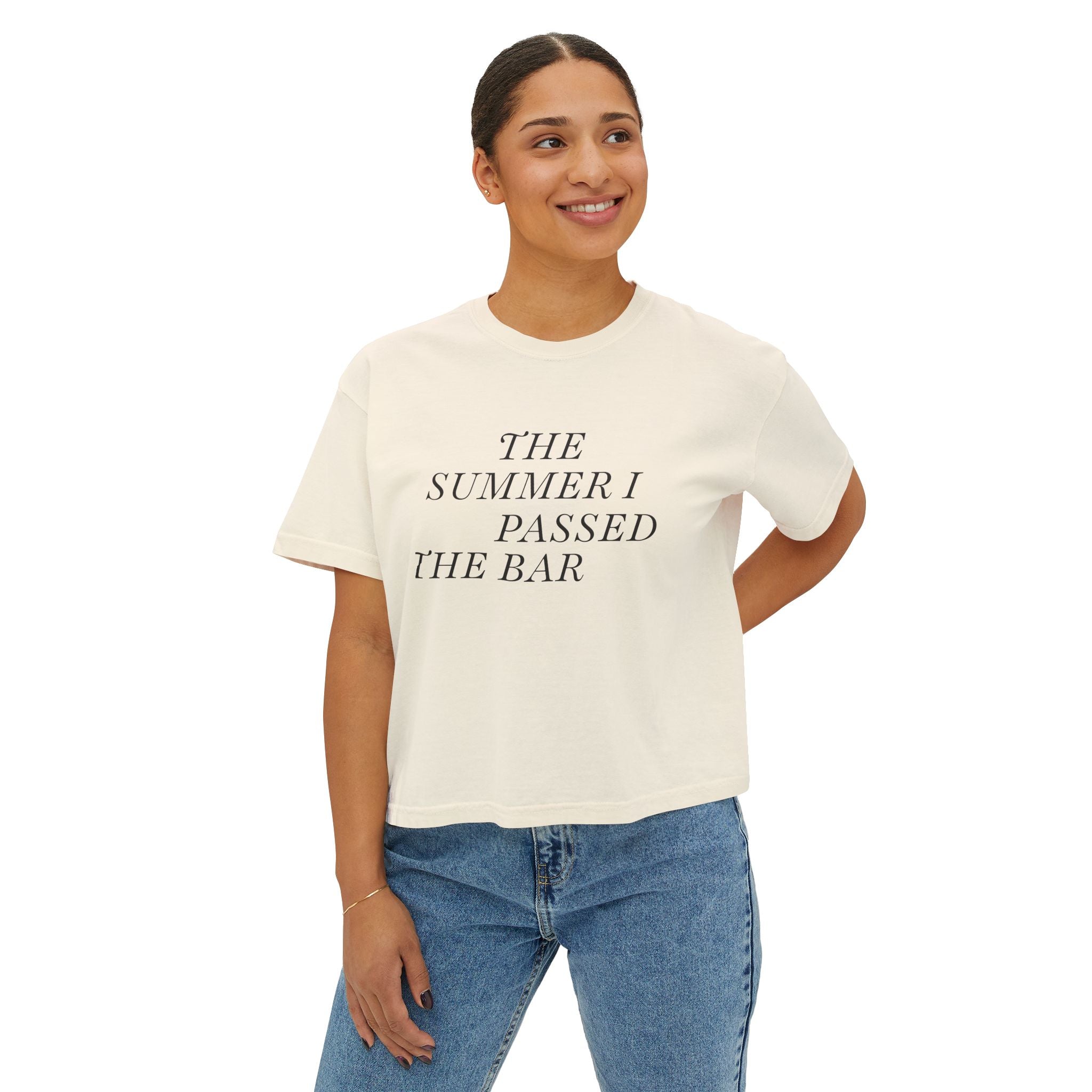 Cottagecore Boxy Tee: The Summer I passed the Bar