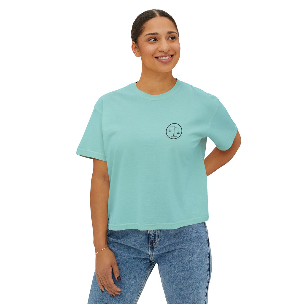 Boxy Tee - Funny Lawyer Quote 'Res Ipsa Tequila'