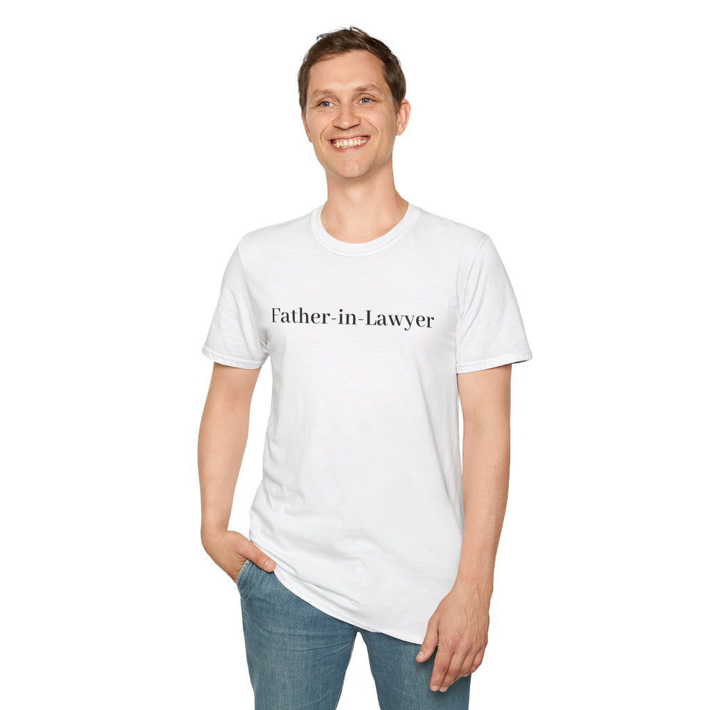 Father-in-Law T-Shirt — Minimalist Wedding Gift Tee for New In-Laws